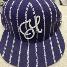 HUF x New Era 59FIFTY Fitted Cap, Gray/Red, Size 7 3/4 — listing 4