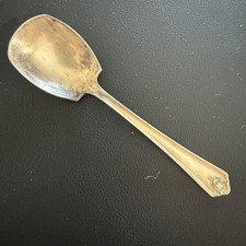 Wm. A. Rogers Silverplate Berry/Casserole Spoon 9in Art Nouveau Floral — listing 5