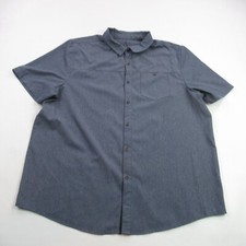 Gerry Men's Black Short-Sleeve Performance Button-Up Shirt, Size Large — listing 3