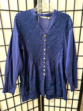 Soft Surroundings Black Button-Front Blouse, Size M — listing 4