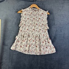 Hayden Los Angeles Mustard & Cream Floral Smocked Ruffle Shoulder Blouse — listing 4