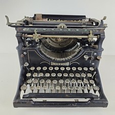 Antique Underwood Standard Typewriter (No. 5 style), Black Cast Iron, Glass Keys — listing 3