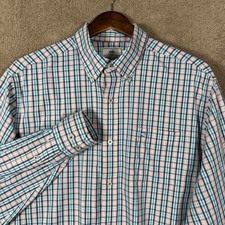 Southern Tide Intercoastal Blue Gingham Button-Down Shirt, Size XXL — listing 6