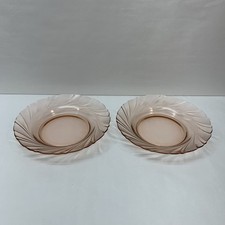 Vereco France Rose Pink Swirl Glass Bowl, 4.5 inch — listing 4