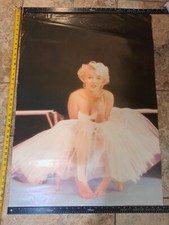 Marilyn Monroe Ballerina Sitting Black & White Canvas Print Wall Art — listing 5