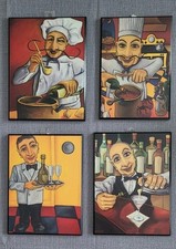 Rafuse 3D Sculpted Resin Chef Wall Plaque with Whimsical Kitchen Scene — listing 2