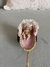 Pair of Miniature Wicker Doll Furniture Chairs (Rattan) — listing 2