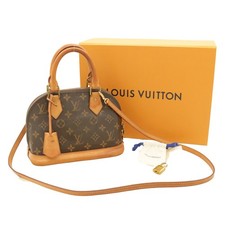 Louis Vuitton Monogram Alma Handbag with Gold-Tone Padlock (Authenticity Unverified) — listing 5