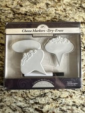 Set of 6 Metal Cheese Markers with Engraved Cheese Names — listing 2
