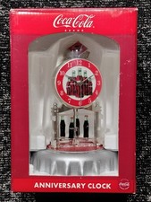Coca-Cola Anniversary-Style Glass Dome Mantel Clock with Rotating Bottle Pendulum — listing 6