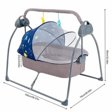 Electric Baby Swing Bouncer with Music and Timer, Model BY066 (Pink), New in Box — listing 5