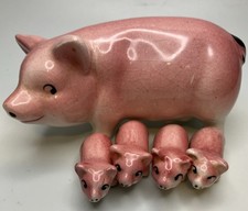 Cream Glazed Porcelain Seated Pig Figurine — listing 4