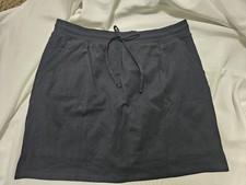 Style & Co. Comfort Waist Mid-Rise Knit Skort, Navy, Petite Large — listing 2
