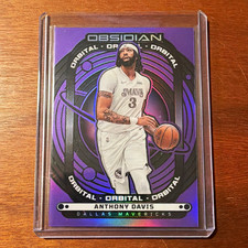 Panini Obsidian Anthony Davis Red Etched Parallel Basketball Card, Los Angeles Lakers — listing 2