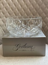 Gorham Lady Anne Cut Crystal Salad Bowl 9 inch