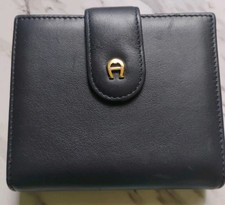 Vintage Navy Blue Leather Crossbody Bag with Snakeskin-Embossed Panel and Pleated Detail No - I checked and there's no maker mark — listing 6