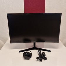 Samsung 24 Inch Curved LED Monitor, Black (likely C24F390 series), with Stand and Power Adapter — listing 4