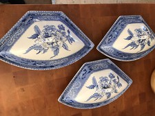 Spode Copeland 'Camilla' Blue Transferware Covered Vegetable Serving Dish