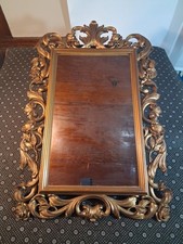 Ornate Gold Gilt Framed Rectangular Wall Mirror — listing 3