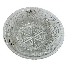 Anchor Hocking Stars and Bars Pressed Glass Serving Bowl 10.75" — listing 3