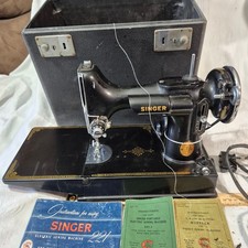 Singer Featherweight 221-1 Portable Electric Sewing Machine with Case and Accessories — listing 4