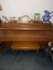 Baldwin Acrosonic Spinet Upright Piano with Bench, circa 1973 — listing 4