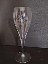 Princess House Heritage Crystal Etched Floral Champagne Flute — listing 6