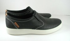 ECCO Soft 7 Woven Leather Slip-On Sneakers, Navy Blue — listing 5
