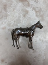 Vintage Occupied Japan Cast Metal Saddled Horse Figurine — listing 5