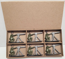 Lot of 5 WWI-Era Lead Toy Soldiers, Marching & Advancing Infantry Figures — listing 2