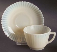 Macbeth-Evans Petalware Monax White Saucer (5.5 inch)