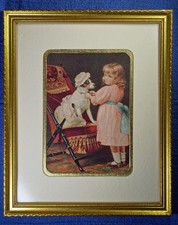 "A Special Pleader" Framed Print - Girl and Collie Dog — listing 6