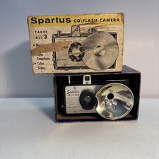 Spartus Co-Flash Vintage Bakelite Box Camera with Flash Reflector