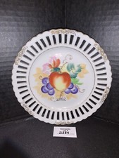 Vintage Hand-Painted Japanese Porcelain Dessert Plate with Pink Dogwood Blossoms and Gilt Trim — listing 4