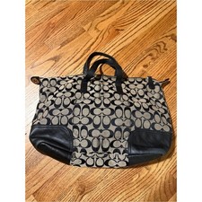 Coach Two-Tone Blue & Cream Leather Tote Bag with Ring Hardware, listing 5
