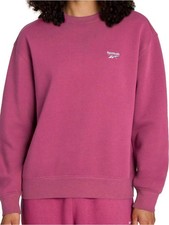 Reebok Women's Rose Pink Logo Crewneck Sweatshirt, Size XL — listing 4