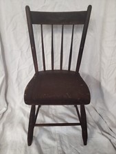 Primitive Rustic Wood Plank Chair with High Back — listing 6