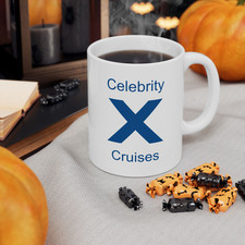 Celebrity Solstice Cruise Ship Souvenir Coffee Mug, Cobalt Blue — listing 2