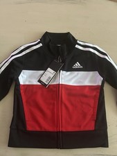 Adidas Toddler Boys 2-Piece Tracksuit Set - Red/Grey Zip Jacket & Track Pants, Size 2T — listing 6