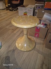 Vintage Pedestal Side Table / End Table with Single Drawer — listing 6
