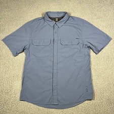 REI Co-op Men's Sahara Short-Sleeve Vented Hiking Shirt, Blue, XL, listing 3