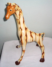 Decorative Giraffe Figurine on Pedestal Stand — listing 5