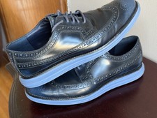 Cole Haan LunarGrand Wingtip Brown Leather Derby Shoes, Men's 9.5M — listing 4