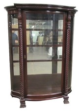 Spanish Revival Octagonal Two-Door Cabinet with Raised Diamond-Point Panels — listing 4