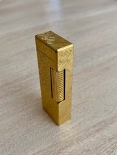 Vintage Dunhill Rollagas Gold-Plated Barley Pattern Lighter with Original Box — listing 6