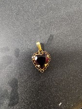 Vintage Garnet Cluster Flower Ring, Yellow Gold-Tone — listing 5