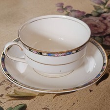 Vintage National Ivory 10-Piece Dinnerware Set with Service Pieces, Ivory with Gold Trim and Floral Border, circa 1920s — listing 6