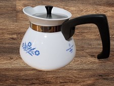 Vintage Corning Ware Blue Cornflower 9-Cup Stovetop Percolator Coffee Pot — listing 4