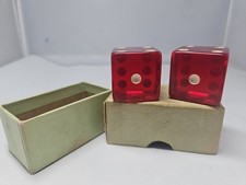 Vintage Butterscotch Bakelite Large Die (35mm Cube) with Threaded Insert
