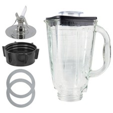 Clear Glass Replacement Blender Jar/Pitcher with Handle and Spout